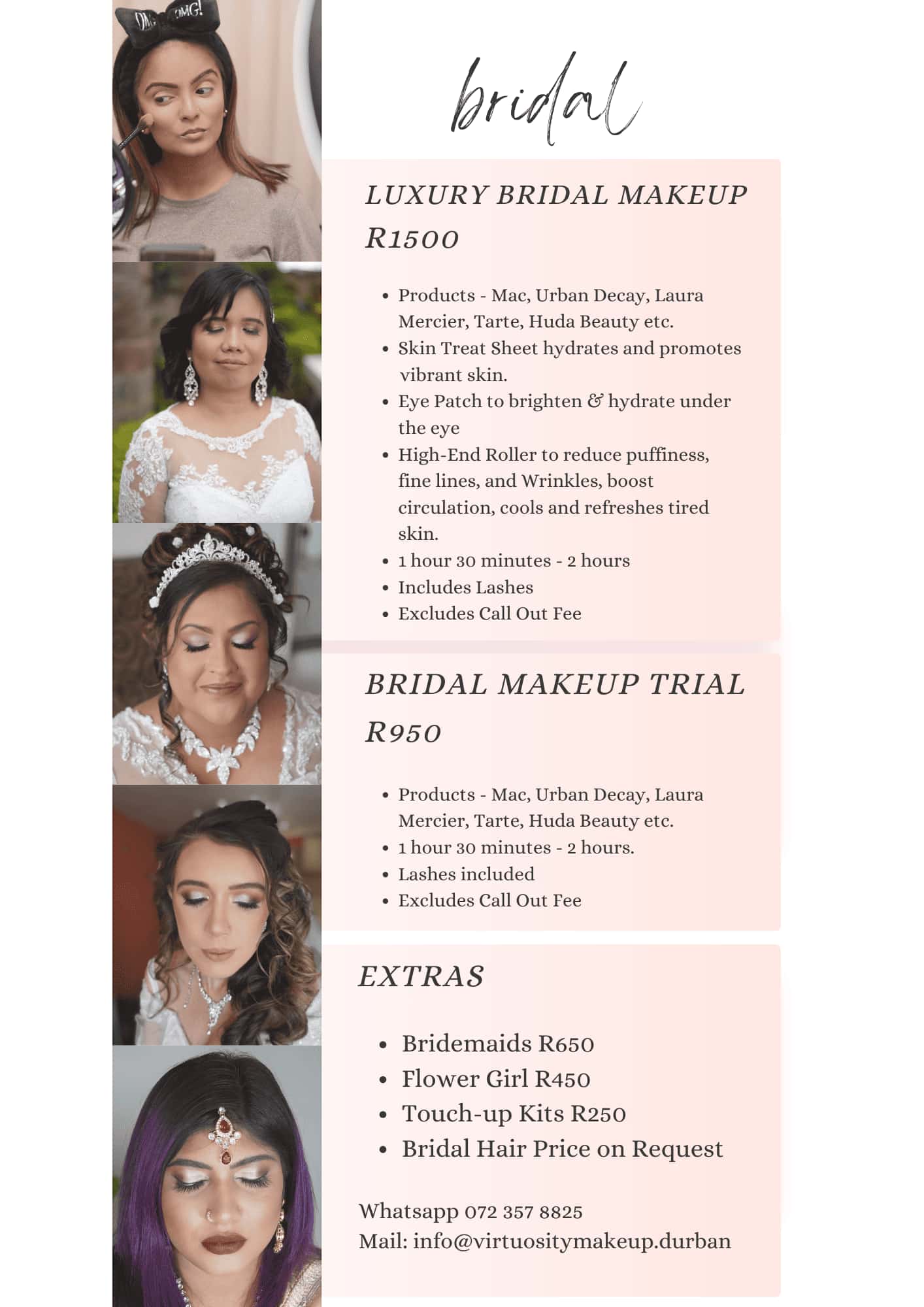 Bridal Makeup Prices